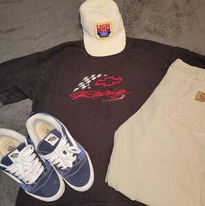 American Vintage Chevy Racing Tee, Carhartts, And 1983 Olympics Hat